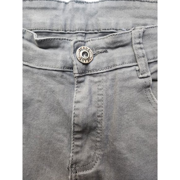 Qazel Vorrlon Sz 30 Grey Distressed Knee Womens Jeans - Picture 4 of 6